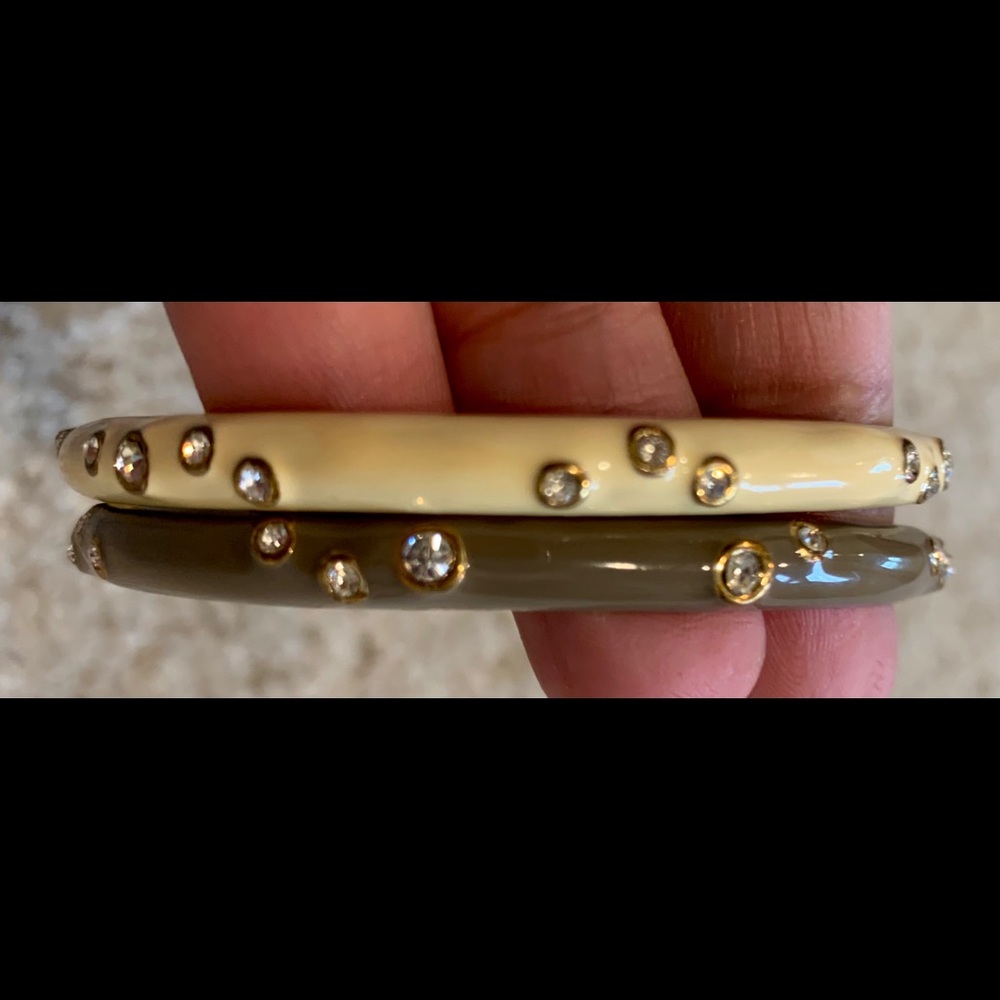 JCrew Crystal studded bangles